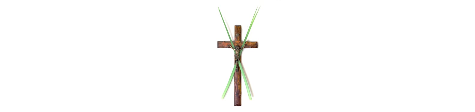 Crucifix with palms