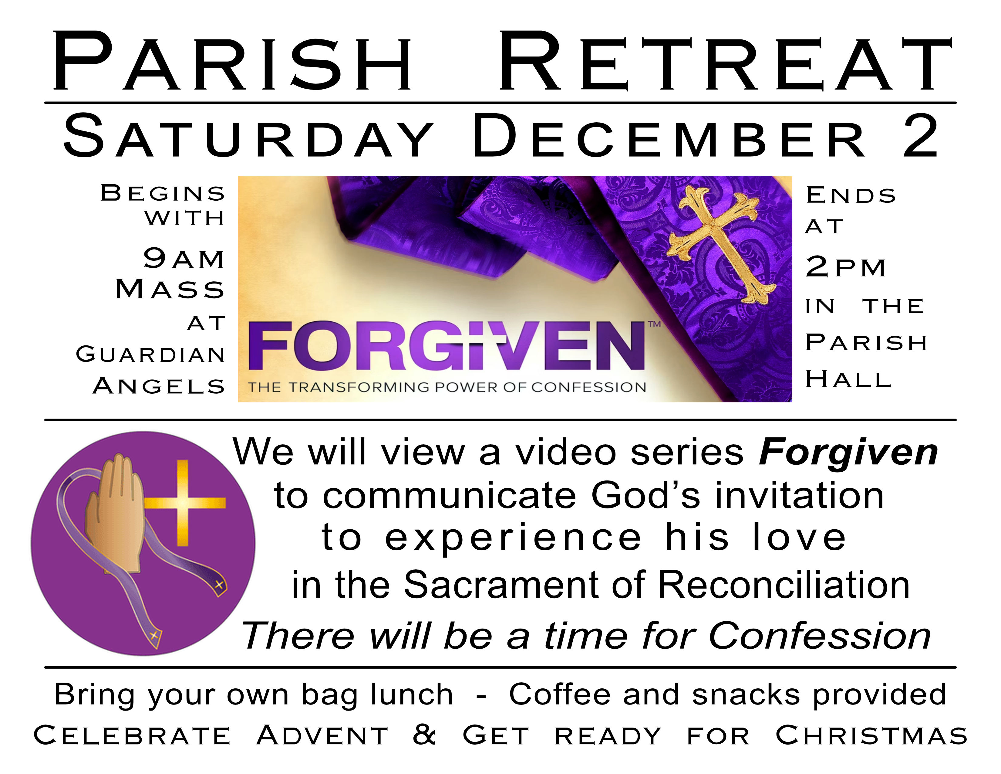 Forgiven Formed Series Poster with all the details that are on the webpage