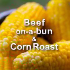 Beef on a bun and Corn Roast CTA Rotator Slide