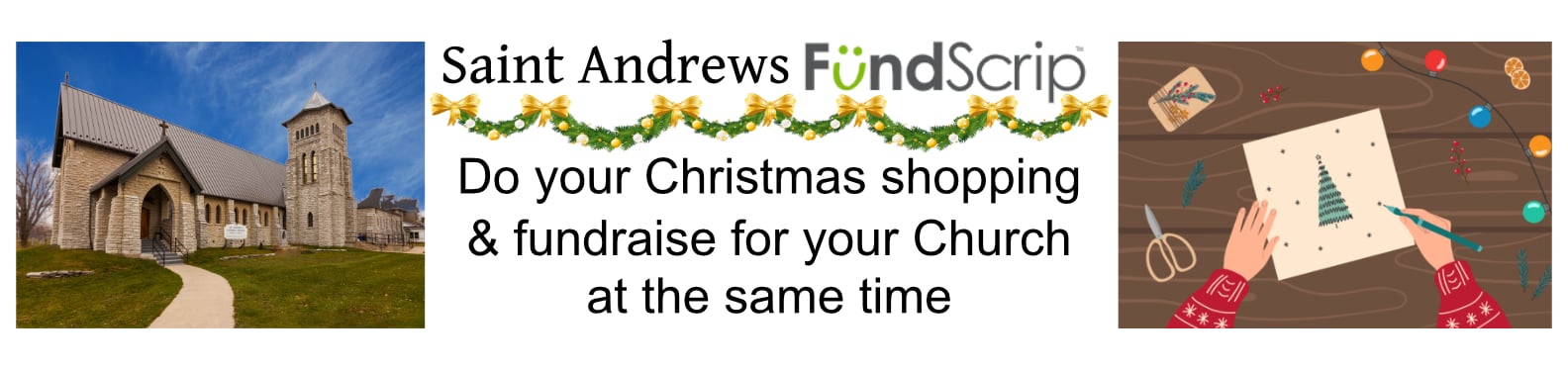 Saint Andrews FundScrip. Do your Christmas shopping and fundraise for your church at the same time