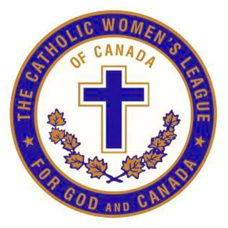 Logo The Cathollic Women's League of Canada. For God and Canada