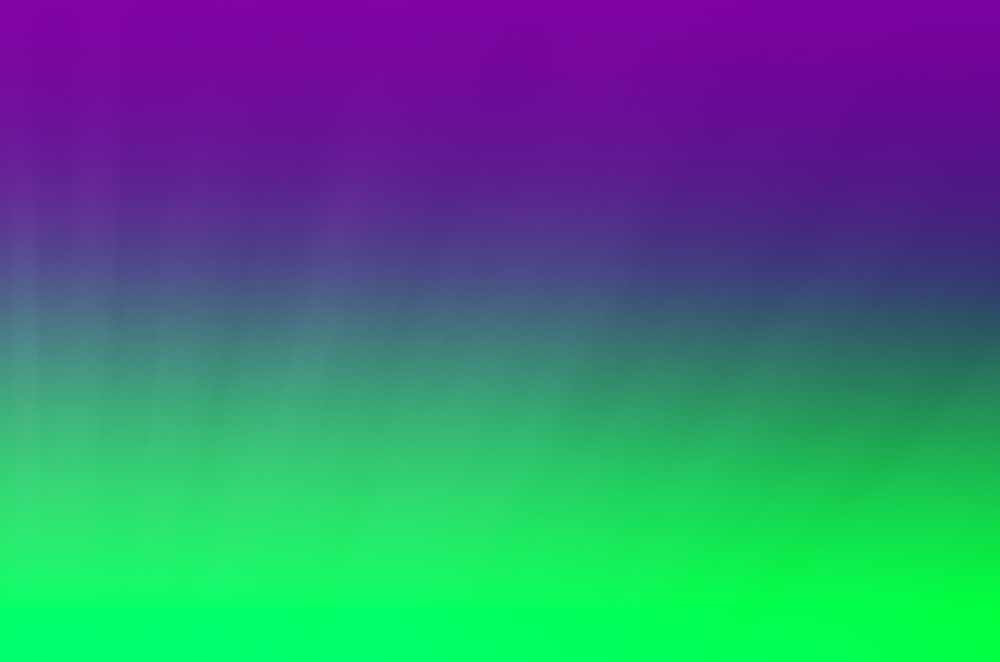 Green fading up to purple